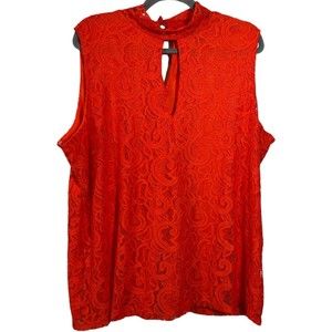 ** FINAL SALE** NWT Ashley Stewart Lace Peekaboo Blouse Size 22/24